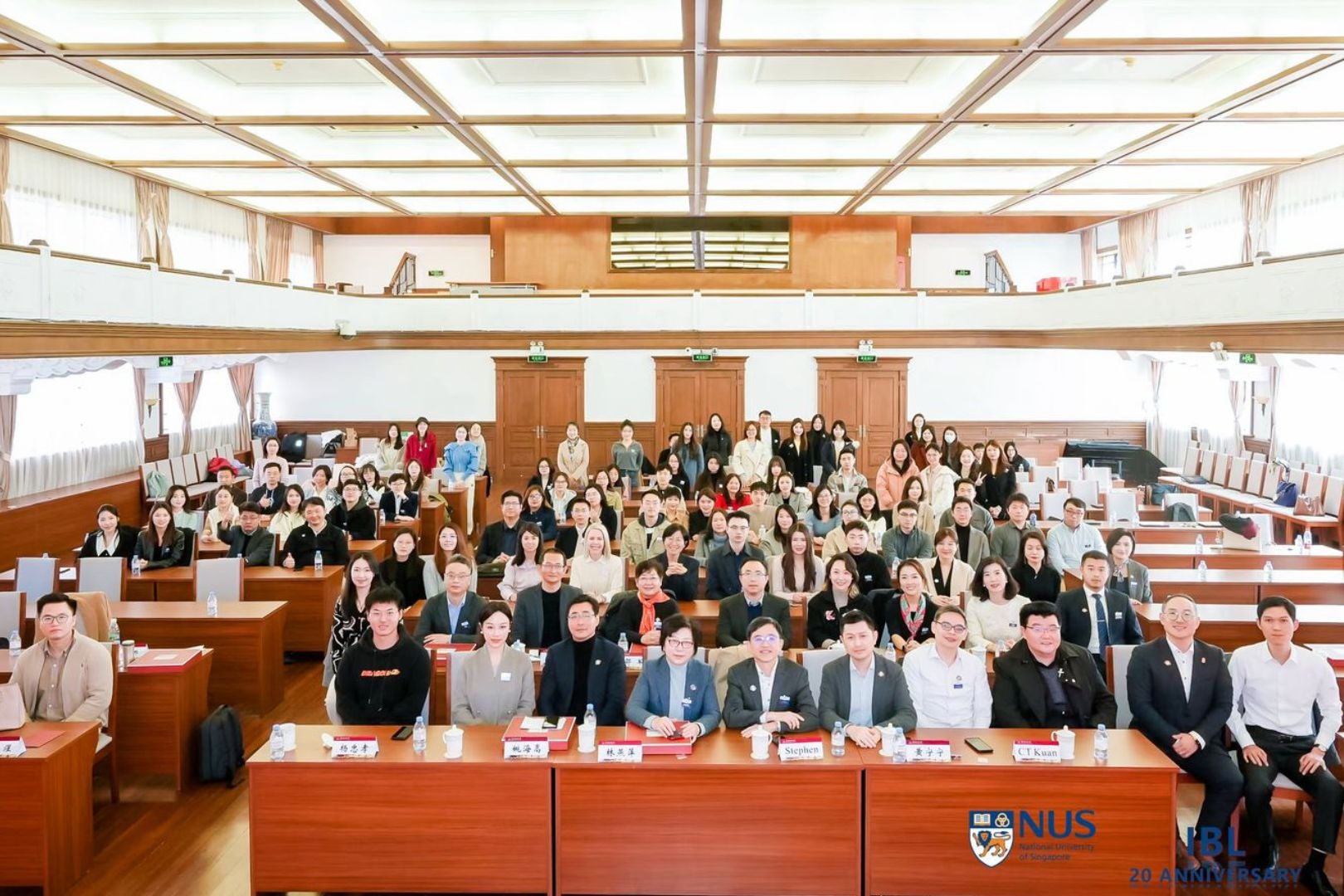 More than 100 LLM (IBL) alumni, students and staff of NUS Law as well as ECUPL attended the 20th anniversary celebration.