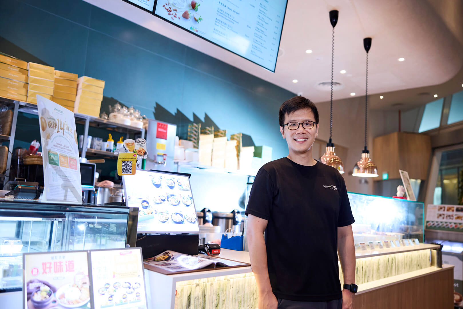 Mr Fu, pictured at Greendot’s newest location in Star Vista.