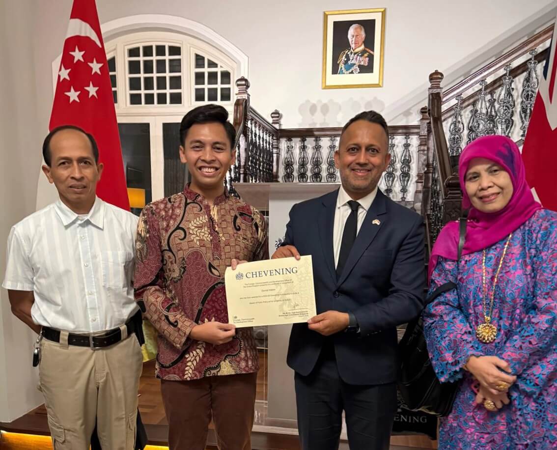 Mr Danial receives the ASEAN-Chevening Scholarship.