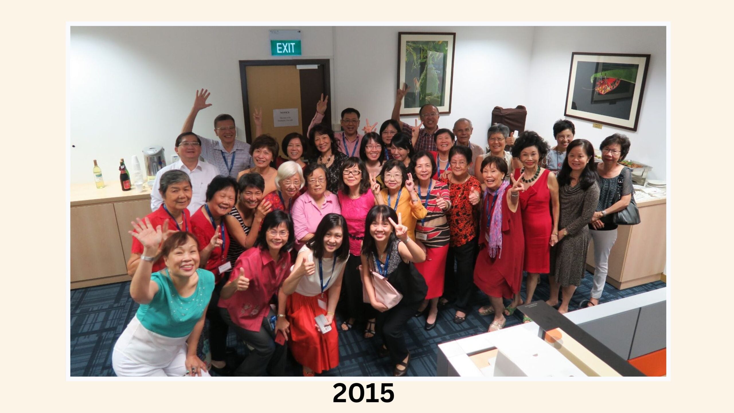 Members with a shared passion for singing gathering at Shaw Foundation Alumni House, hosted by OAR.